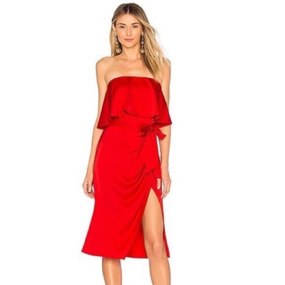 Lovers + Friends Violet Midi Dress with Slit
